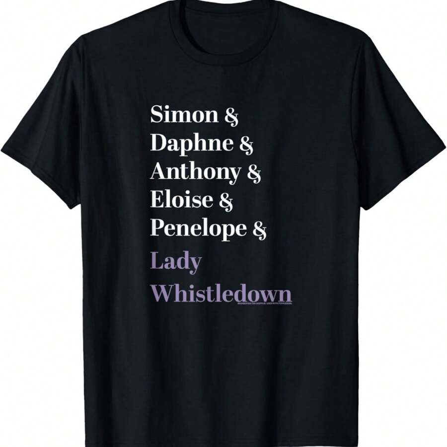 Bridgerton Character Name Stack T-Shirt