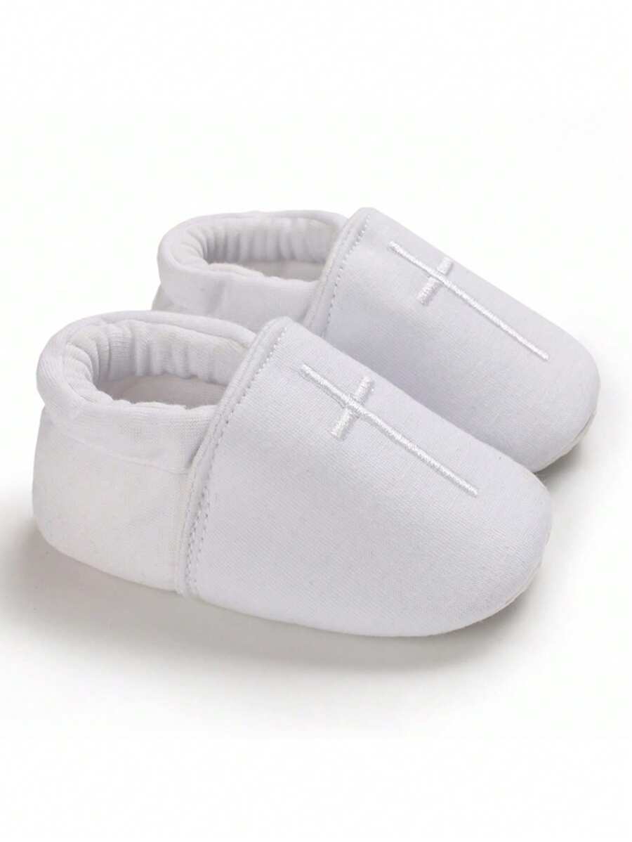 Infants & Toddlers Soft-Bottom White Christening Shoes, Unisex Infant Sneakers