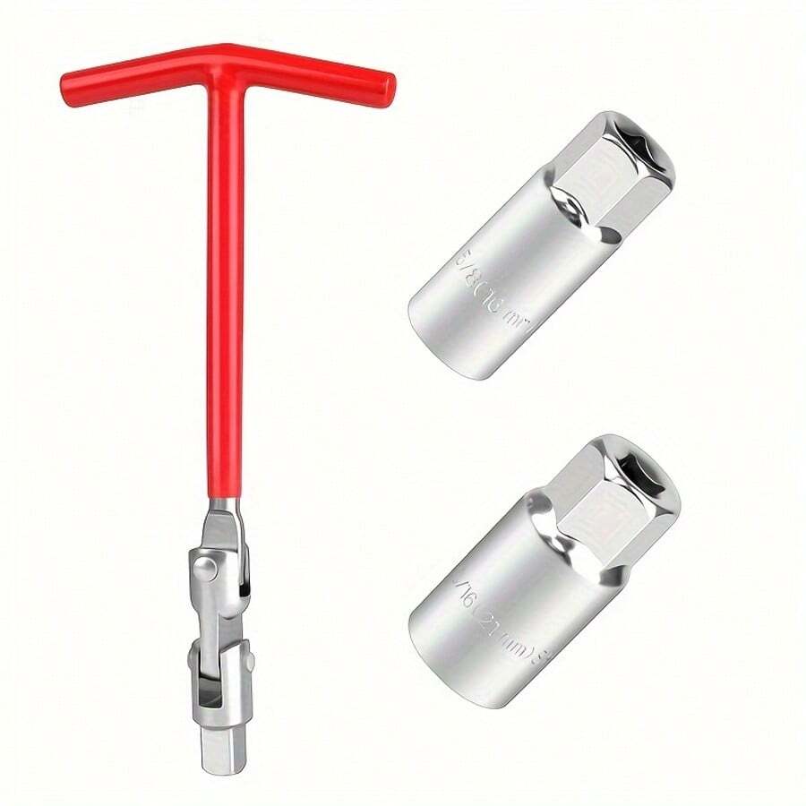 1 pieza de llave de tubo para bujías de 16 mm y 21 mm, juego de herramientas de reparación de automóviles Mars