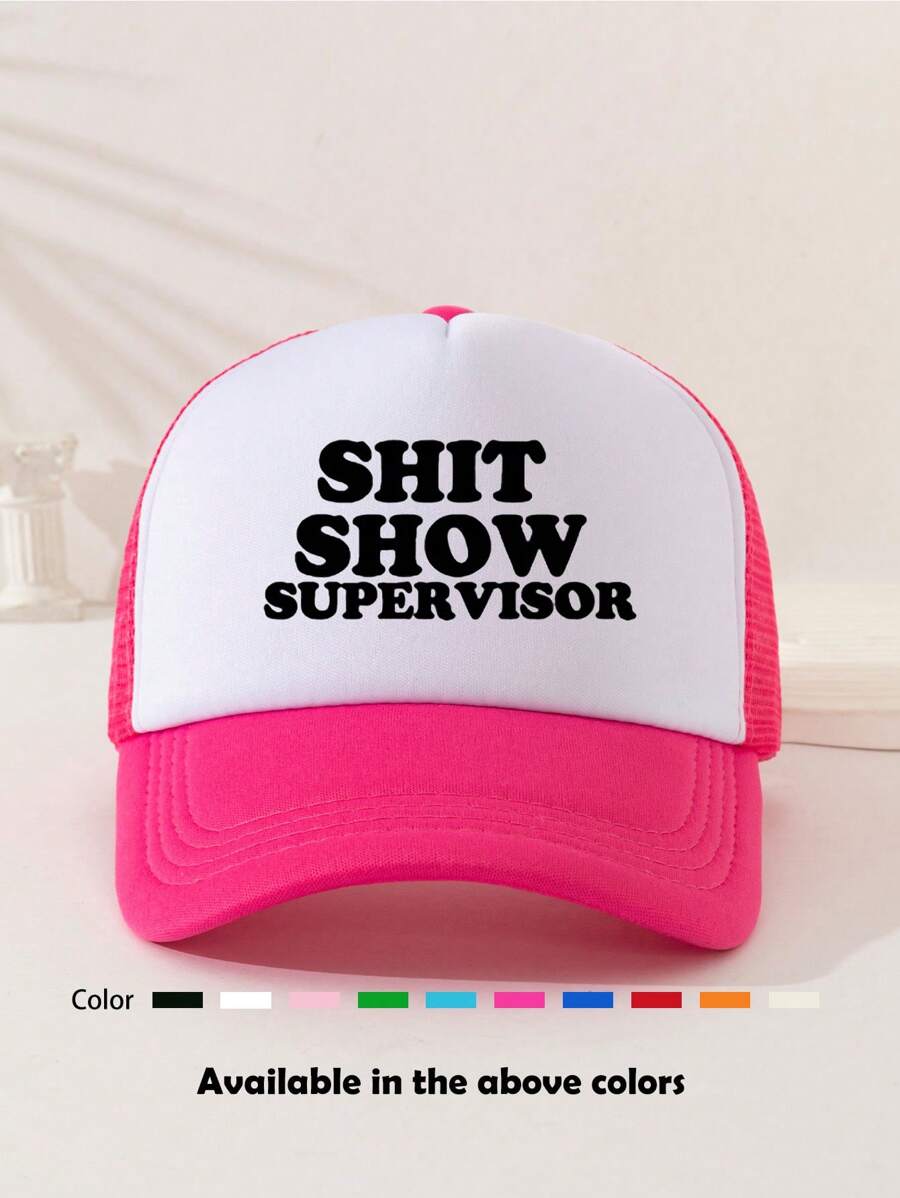 1 pieza Gorra de béisbol con estampado unisex estilo de camionero, sombrero de sol apto para uso diario, viajes al aire libre, senderismo