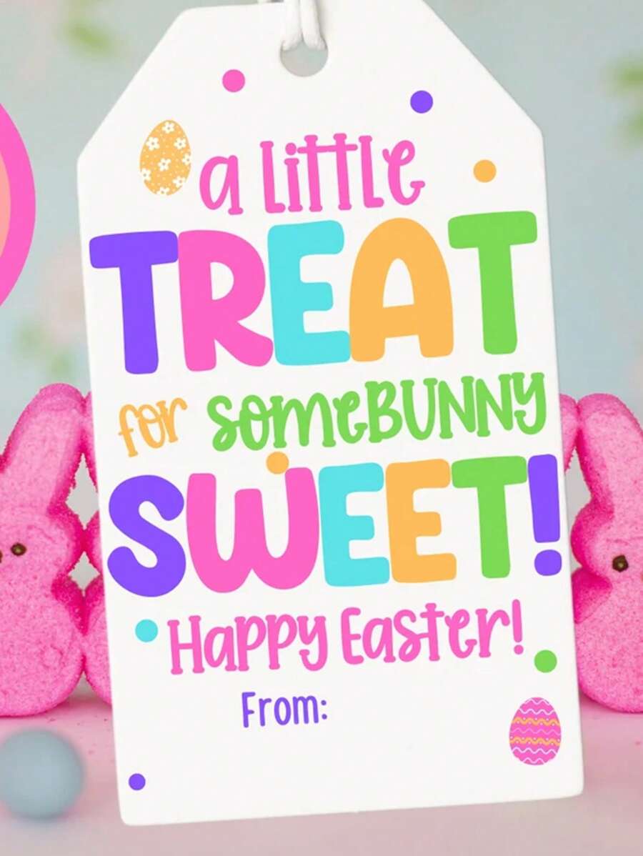 Treat For Someone Sweet Easter Gift Tag, Easter Basket Gift Tag, Easter Treat Tag, Easter Party Favor Tag, Treat Bags, Easter Favors
