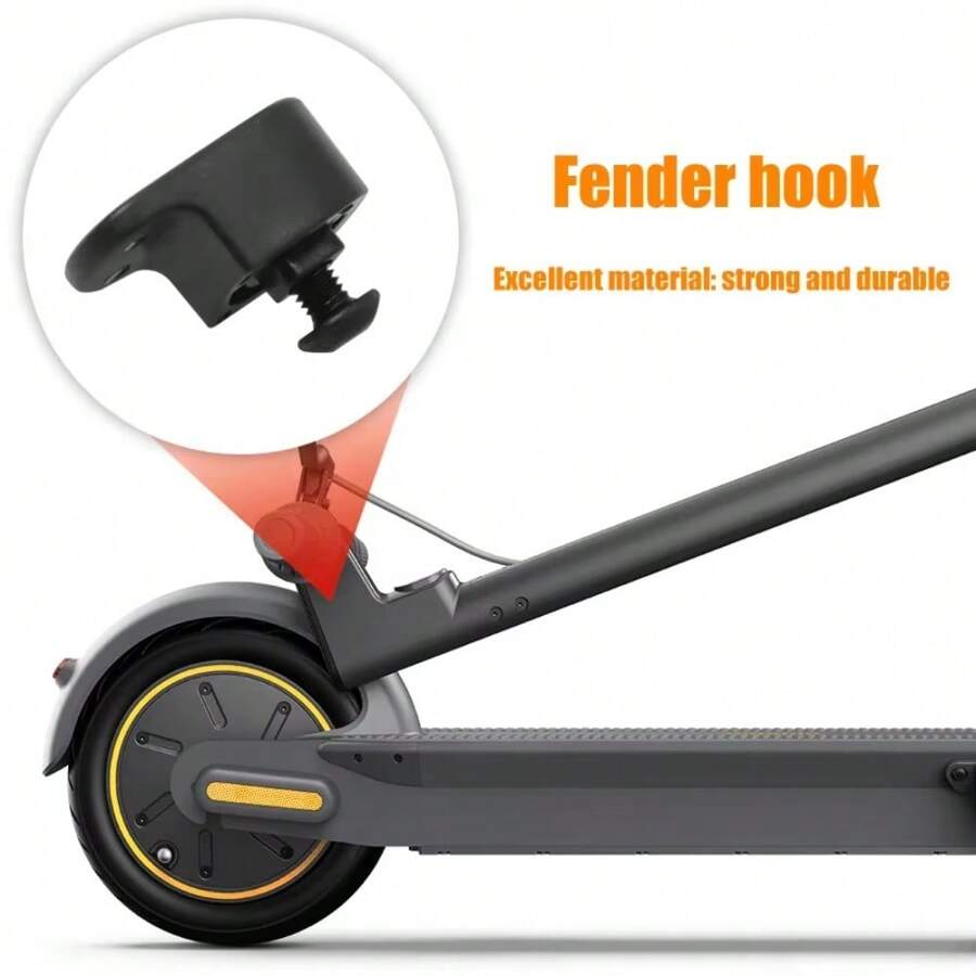 Guardabarros trasero de alta calidad con gancho plegable para Ninebot MAX G30 G30D KickScooter, accesorios de repuesto para scooter eléctrico