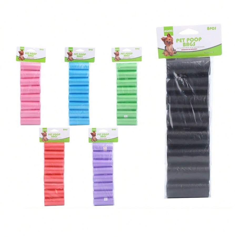 8PCS Pet Garbage Bags, Dog Poop Bags, Cat Garbage Bags, Poop Pickers, Replacement Dog Poop Holders, Poop Cleaning Bags, Desktop Mini Garbage Bags