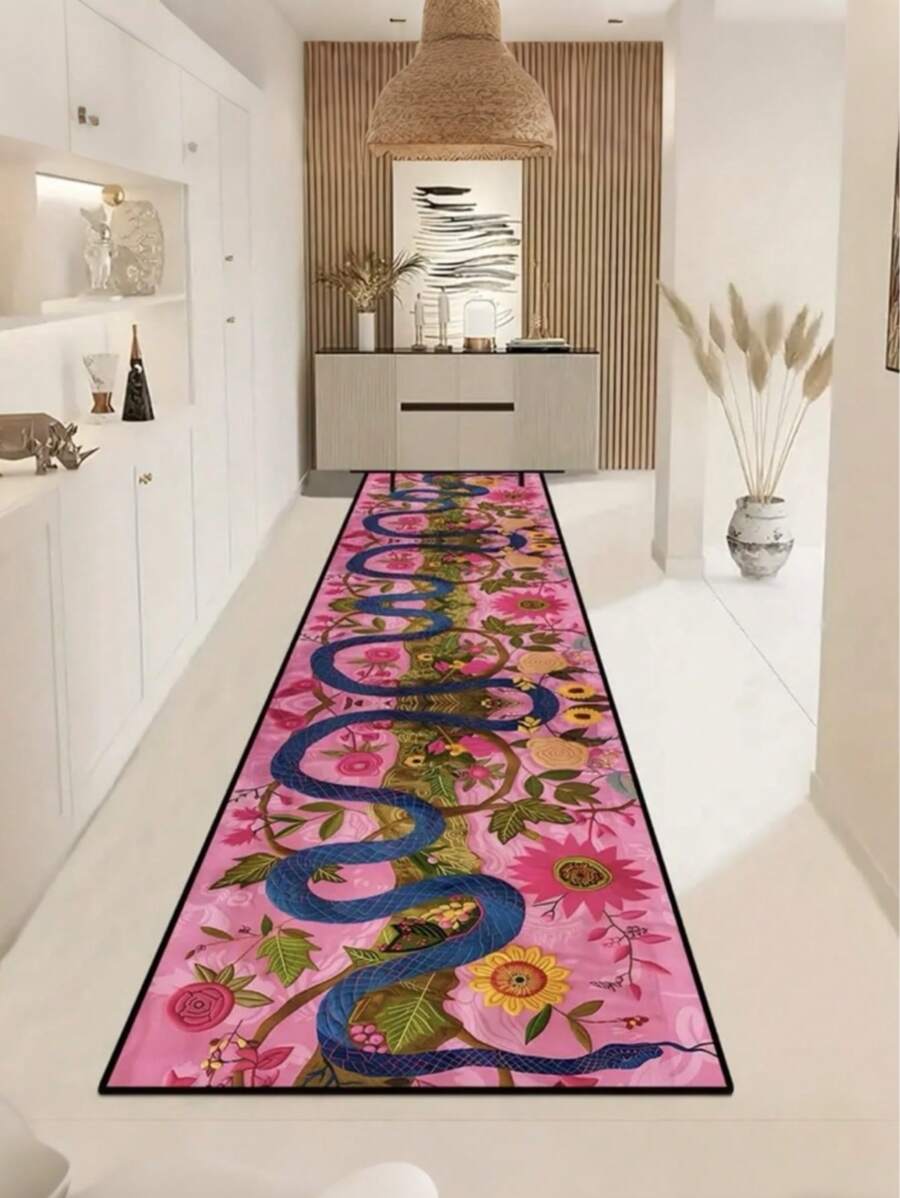 Luxurious Leopard Print Runner Rug - Stain-Resistant & Non-Slip, Perfect For Living Room, Bedroom, And Hotel Lobby Decor
