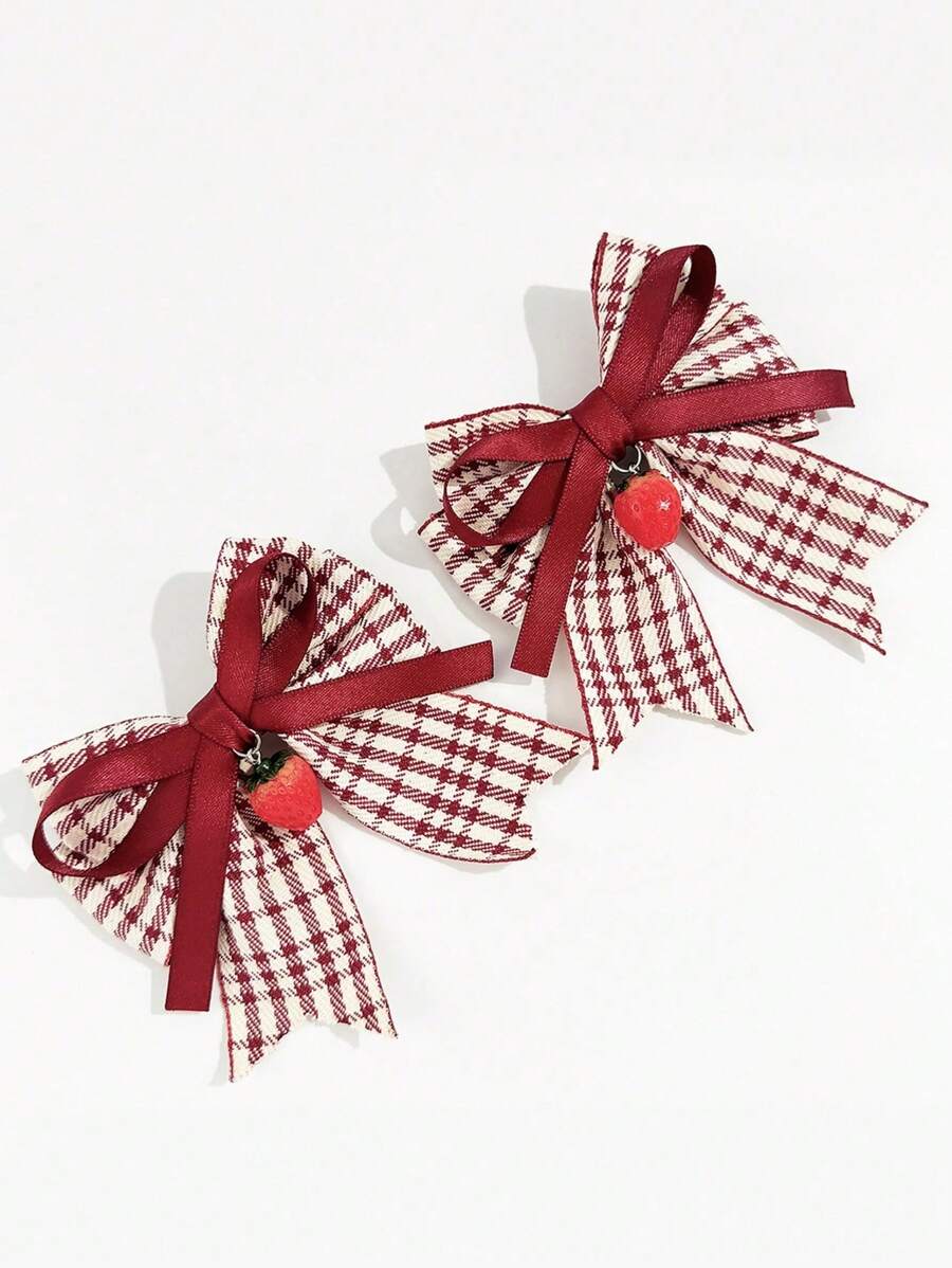 2pcs Kids Cute Sweet Bowknot Ponytail Clips, Little Girls Princess High Ponytail Hair Accessories