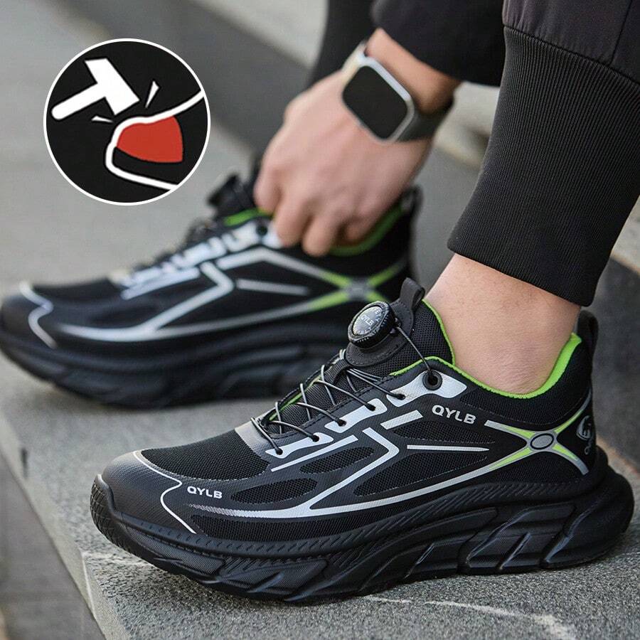 CEATSAFETV CEATSAFETV Ademend Mesh Bovenwerk Smash-Proof En Lekvrije Plastic Neuskap Werk Veiligheidsschoenen Schoenen