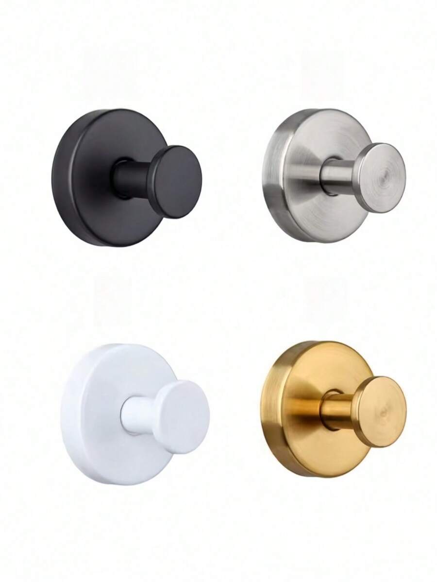 1pc Stainless Steel Bathroom Organizer Hook, Robe Hook & Other Storage Hook