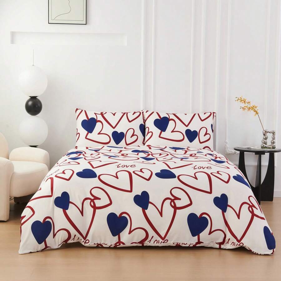Farfallarossa Conjunto de cama luxuoso e respirável inclui 1 capa de edredom durável, 1 lençol com elástico macio e 1/2 fronha - microfibra ultramacia com resistência a rugas, hipoalergênico e fácil de cuidar