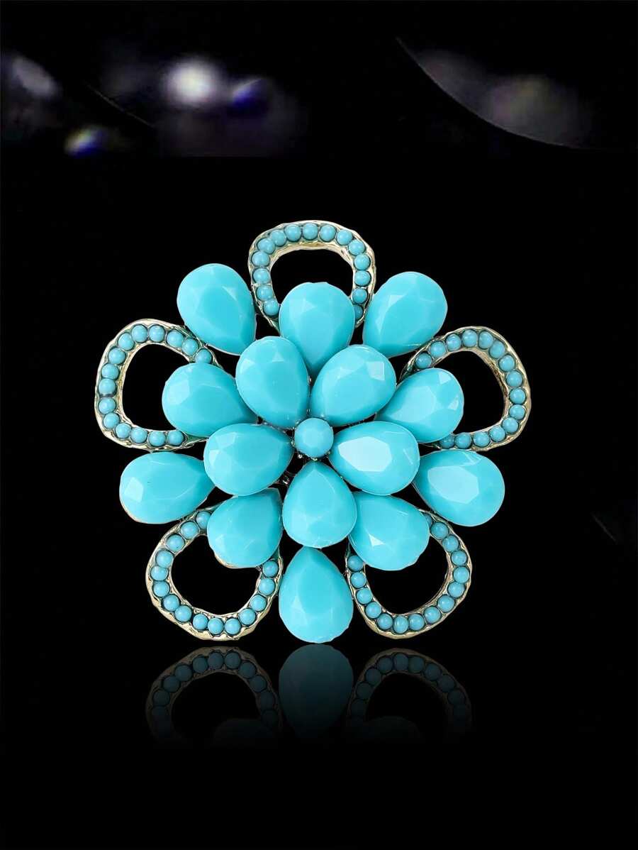 Spilla bohémien alla moda a fiori turca per accessori di abiti da donna, vestiti, tailleur, per feste, banchetti, regalo