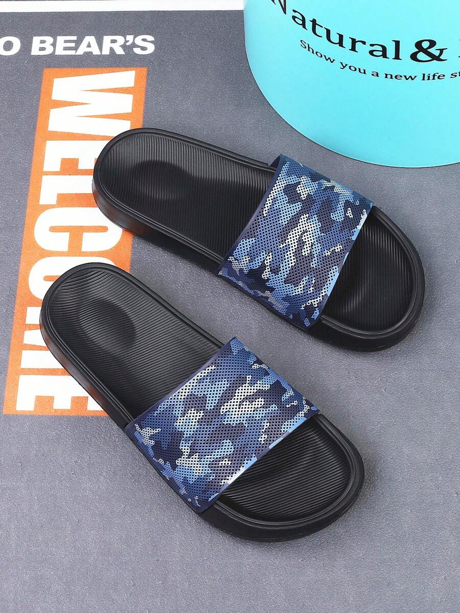 Herenslippers met bandjes, zomerbadkamer, binnen- en buitensporten, antislip Vietnam-slippers, modieuze, veelzijdige, grote herensandalen