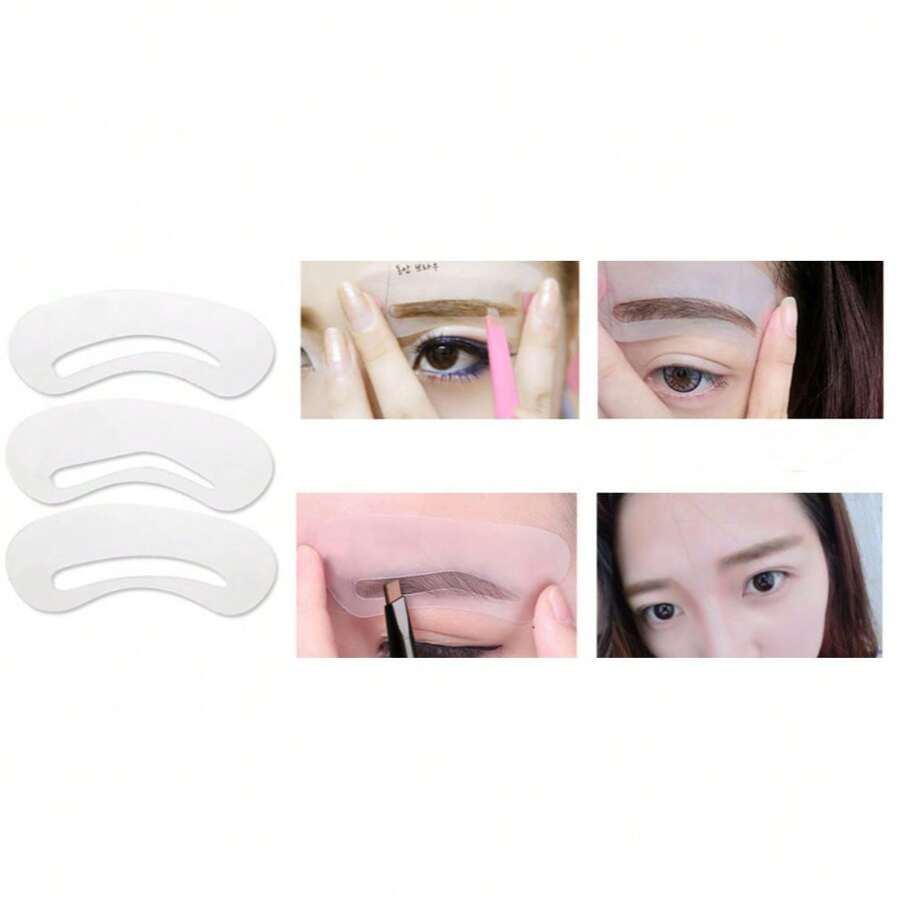 Kit de herramientas para dar forma a las cejas - Moldeador de cejas recto, Plantilla de cejas europea, Moldeador de cejas natural, Plantilla de cejas, Plantilla para dar forma a las cejas - Esencial para principiantes para delinear fácilmente cejas precisas