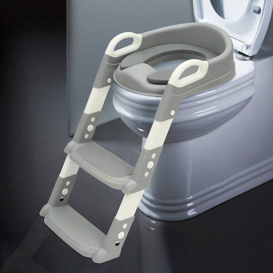 Inodoro para niños con escalones Inodoro plegable Escalera de inodoro rosa