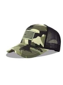 Flag - Trucker Mesh Hat - Light Camo