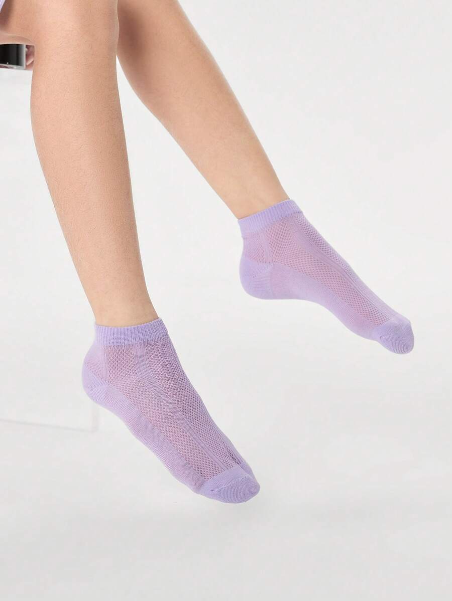 Balabala Calcetines de malla para niños, calcetines deportivos de verano transpirables, para niños y niñas, 5 pares