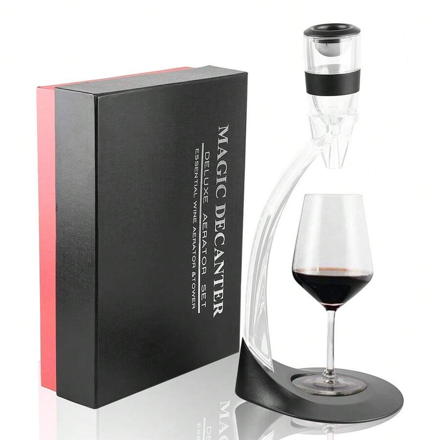 Ensemble Complet Magie Décanter Aérateur à Vin de Luxe Filtre Avec Support