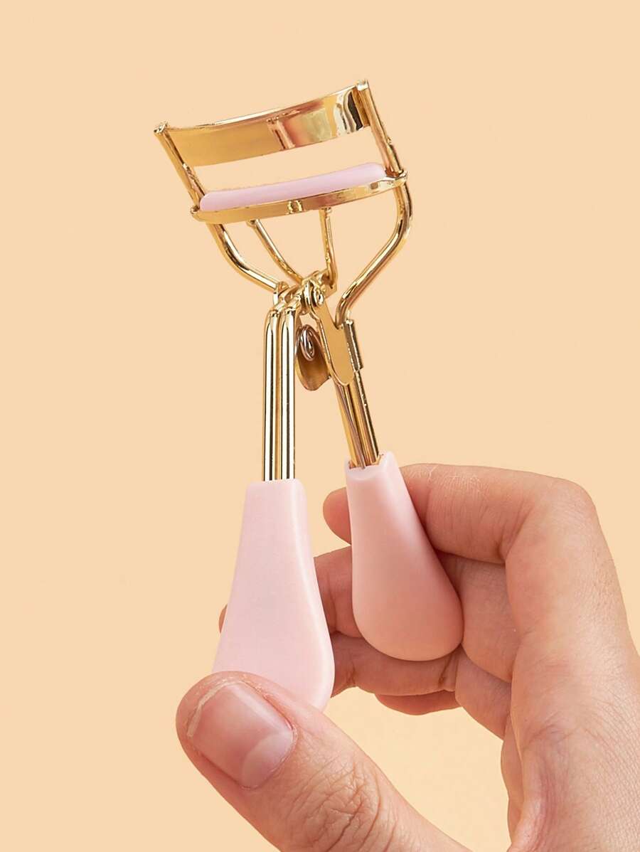 1 Stück goldener Wimpernkräusler mit 10 Ersatzkissen, unverzichtbares Schönheitswerkzeug zum Kräuseln der Wimpern, tragbarer Wimpernkräusler für Zuhause, Reisen und gewerbliche Nutzung, geeignet für Männer und Frauen