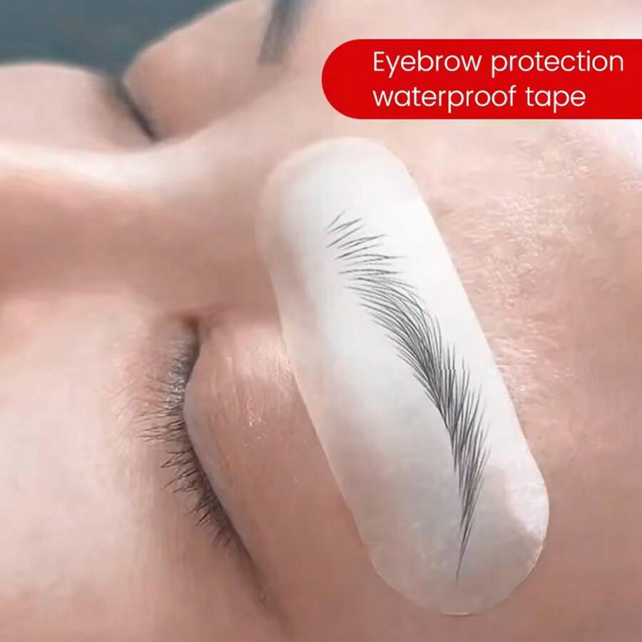 4pcs Wild Eyebrow Shaping Microblading Practice Silicone Pads, Waterproof Eyebrow Stencils, Skin Practice Tattoo Transfer Paper For Permanent Makeup Training