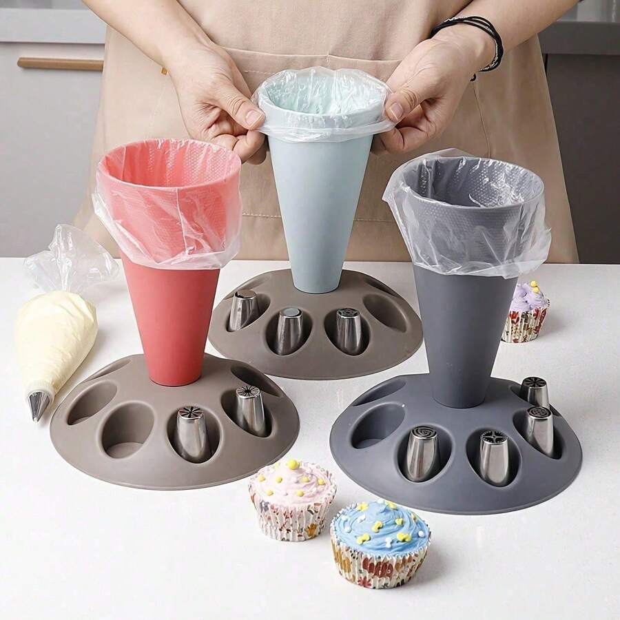 Set Of 21pcs For Cake Decoration Including Baking Tools, Molds, Piping Bags, And Tips. Pipping Bag And Tips Holder, For Cake Decorating, Baking Tools, Home Kitchen Accessories