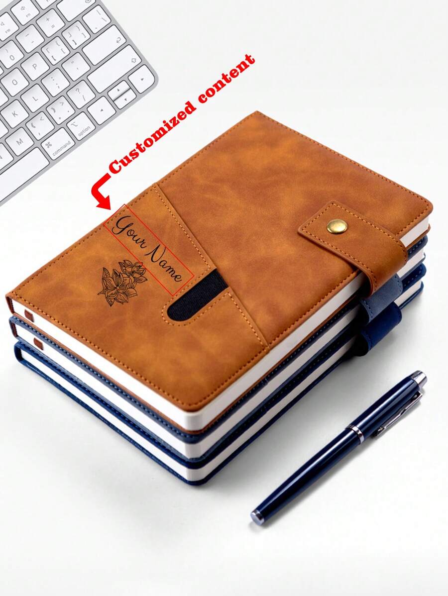 Customization 1PC Classic Business Style A5 Buckle Imitation Leather Notebook Wear-Resistant Stain-Resistant Thickened Paper Office School Meeting Records Class Notes Essential,Multi-Functional,Ornamental,Reusable,Modern,Colorful,Cute,Vintage,Cartoon,Workers,Clients,Students,Children,For Business/Work/Office,For School,School Supplies,Back To School,School Supplies,Back To School,For Office,For School,For Classroom,For Teacher Gifts,For University,For Colleague,For Dorm Rooms,For Teacher,For Boys And Girls,For Teenagers,Junior High School Students,Middle School Students,High School Senior High School Students,College Students,University Students,Freshman,Sophomore,Underclassmen