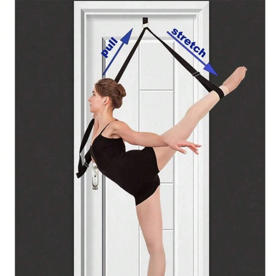 1 Stück einstellbarer Beinstrecker Gurt, für Yoga, Ballett, Gymnastik, Spaltübungen & Dehnungsübungen