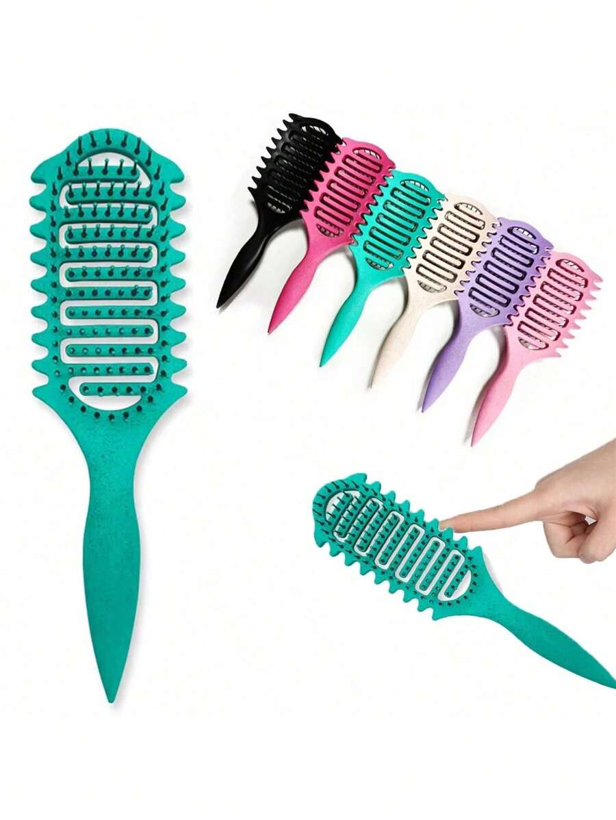 Curl Defining Brush,2025 Curly Hair Brush,Vented Hair Brush For Detangling, Shaping And Defining Curls For Women And Men Less Pulling Add A Shower Cap Of The Same Color,Hair Brush,Comb,Hair Tools,Hair Products And Accessories For Barber Salon Beauty Travel Essentials
