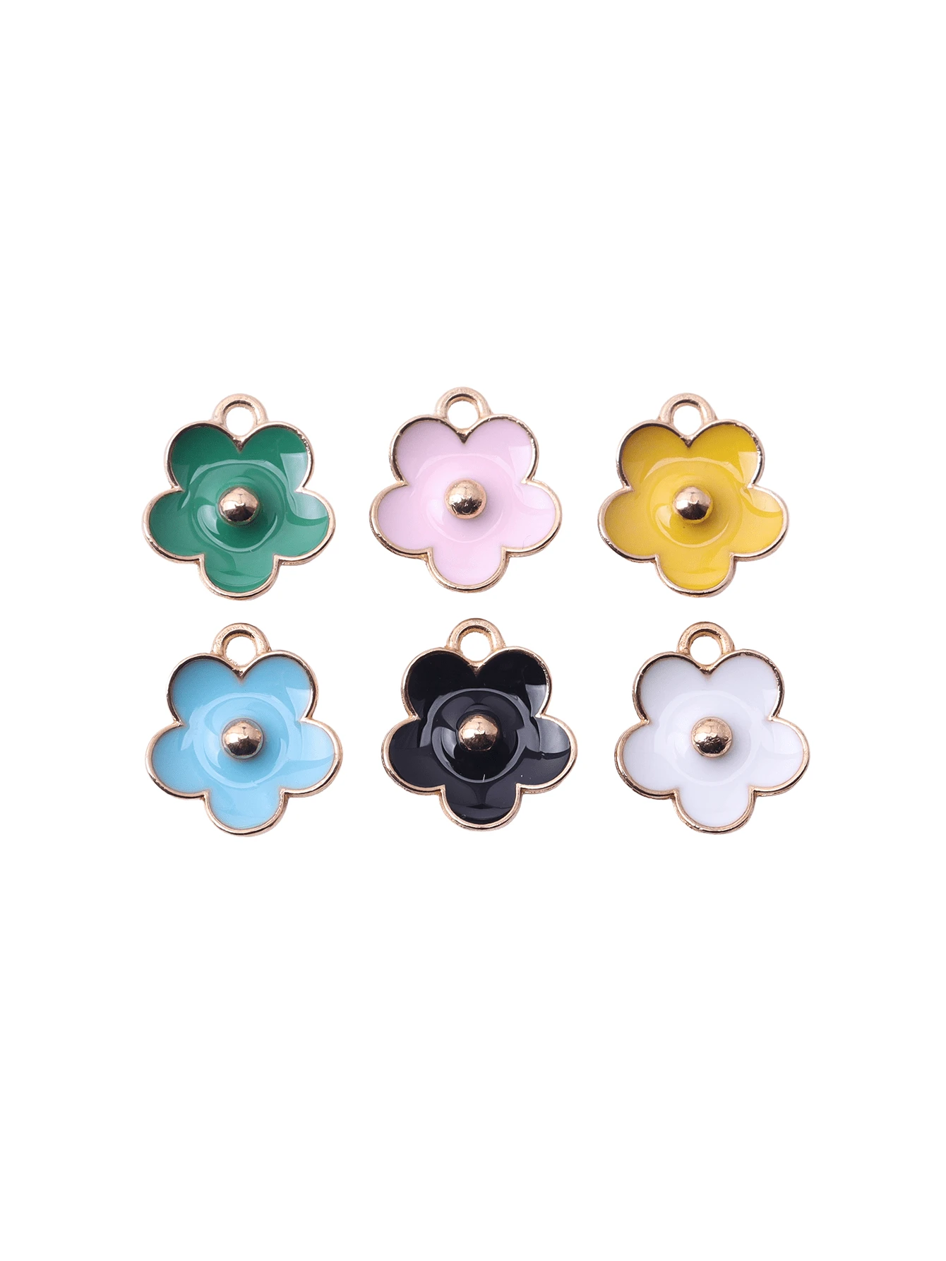 20 pièces Pendentifs de breloque à fleurs 3D stylisés en alliage de zinc gravé, pour collier, bracelet, boucle d'oreille, accessoires de bijouterie DIY
