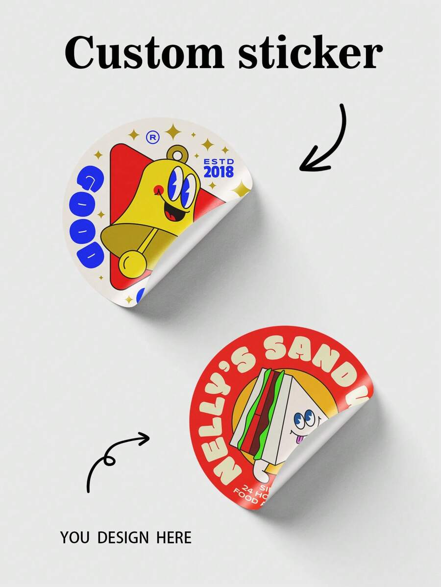 3/4/5/6/7/8 cm 30-1000 pièces Autocollants personnalisés de n'importe quelle taille et logos personnalisés pour mariage, anniversaire, baptême. Concevez vos propres autocollants personnalisés, colorés, épurés, kawaii, automne, pour mariages, Noël, hiver, vacances, mode d'hiver, cadeaux de Noël, décorations de Noël, ornements de Noël personnalisés, cadeaux personnalisés pour femmes/hommes, accessoires de Noël
