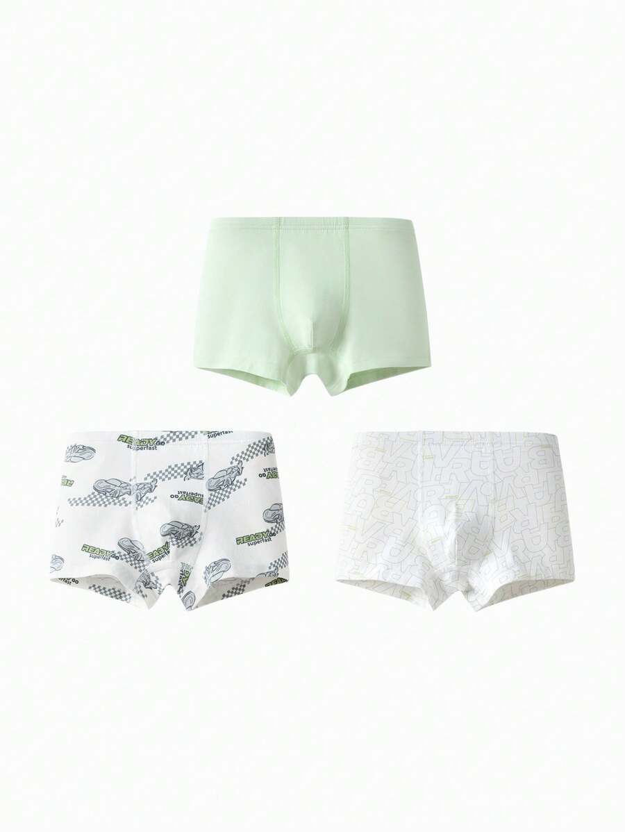 Balabala Balabala sous-vêtements pour garçons préados, 3 paquets de boxers, anti-bactériens