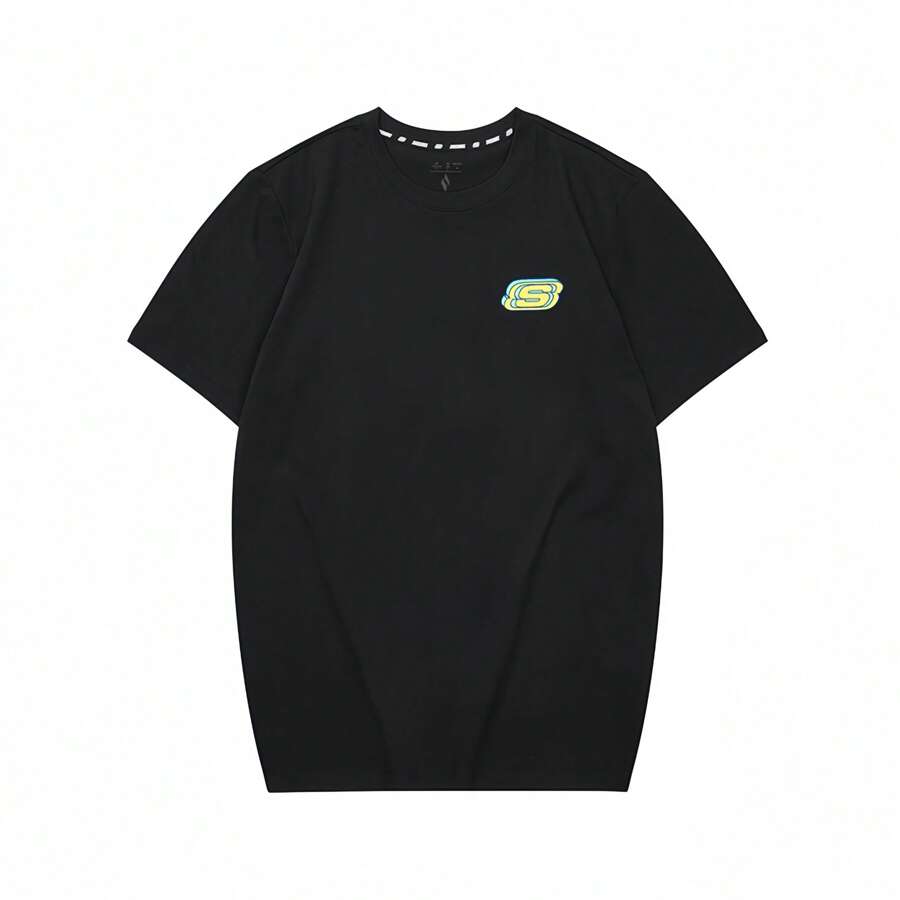 Skechers LIFESTYLE Simple Casual Round Neck Short Sleeve T-Shirt
