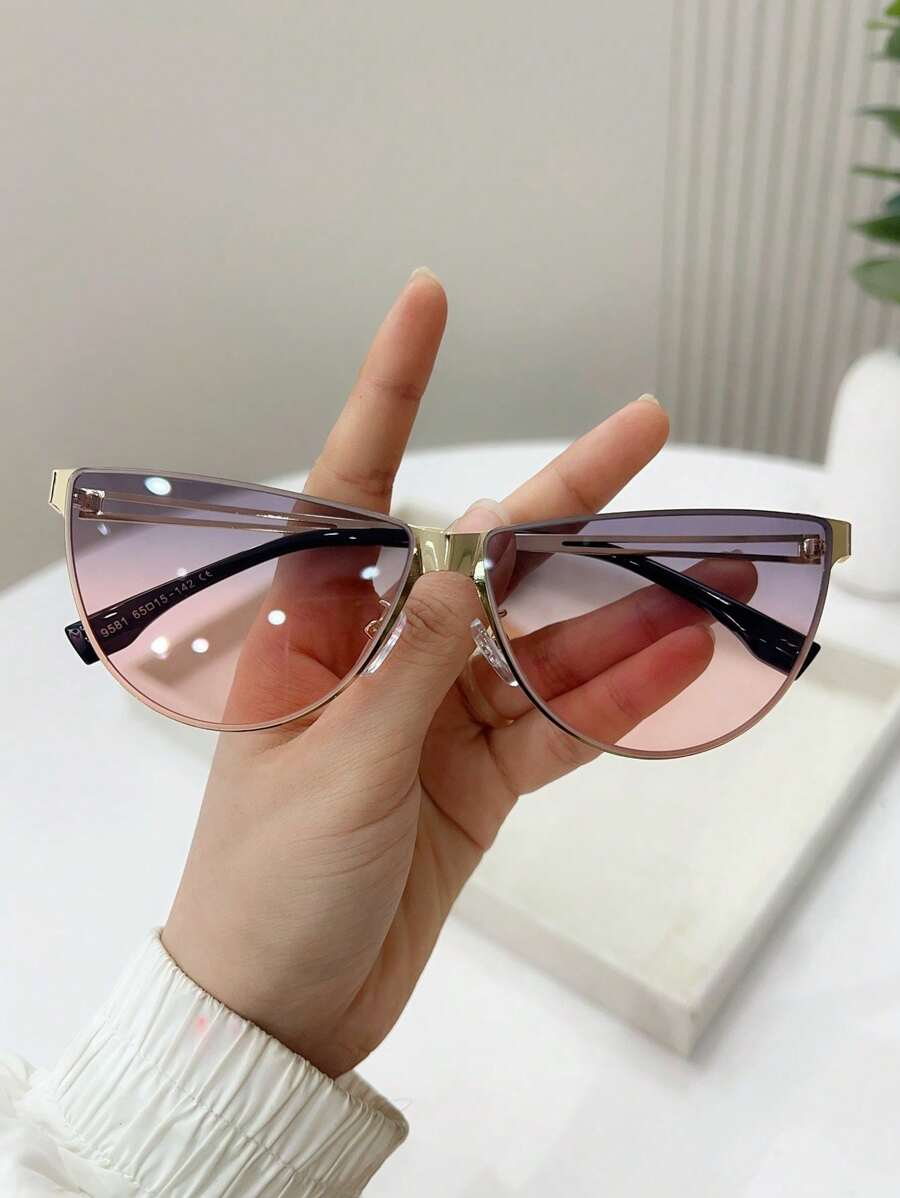 1 pieza Gafas de fiesta elegantes y personalizadas para mujer, adecuadas para la playa, fotografía al aire libre