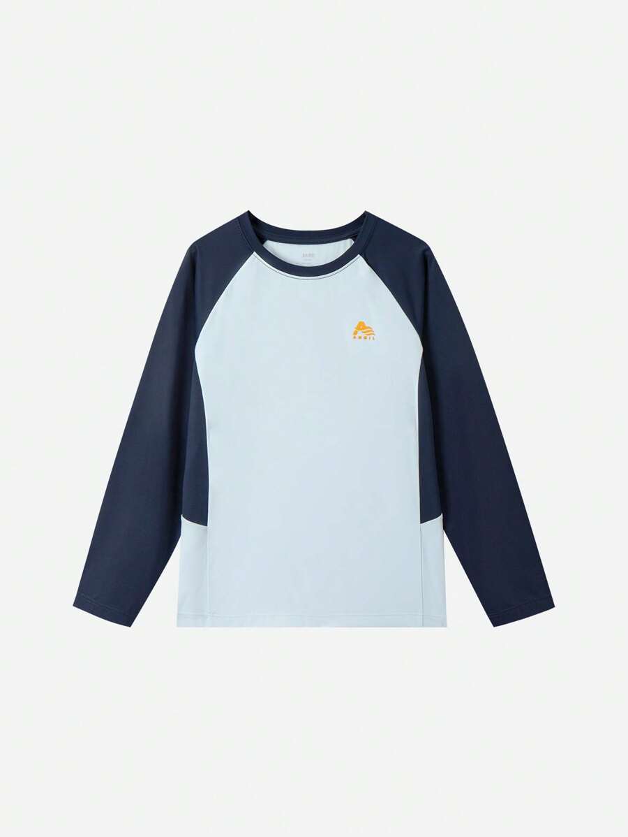 Annil Children's Clothing For Girls CuHK Children Round Neck Long Sleeve Knitwear Sports Style T-Shirt Spring