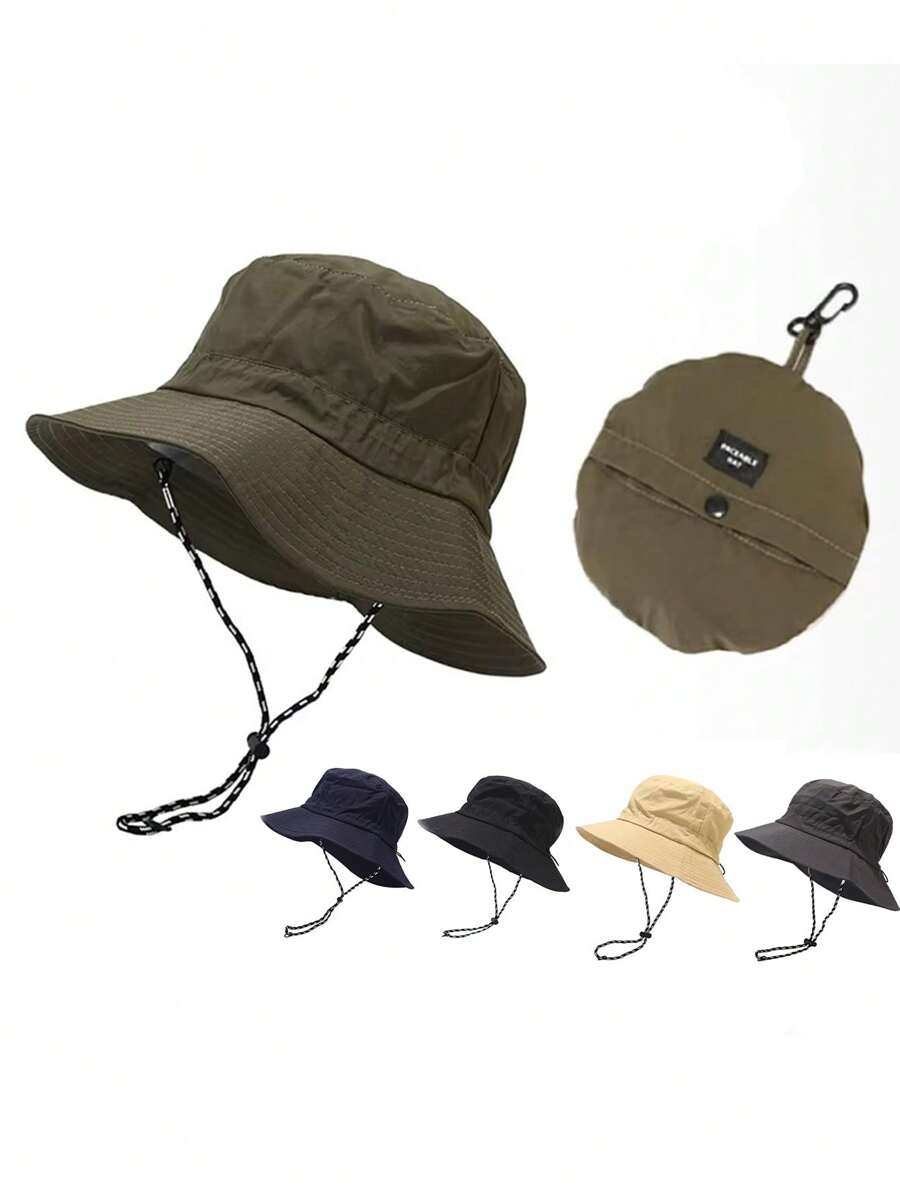 Quick Drying Bucket Hats Girl Boy Outdoor Sun Anti-UV Protection Panama Hats Waterproof Camping Foldable Bob Bucket Sunhats Multi-Functional Bucket Hat For Summer