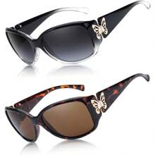 A6(2 Pack)gradient Black/Grey+tortoise/Brown