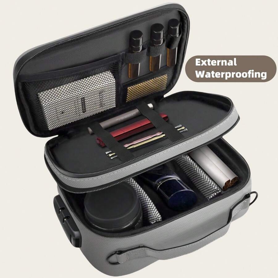 Large Storage Bag With Combination Lock, Waterproof Travel Organizer, Large Capacity Travel Organizer Bag