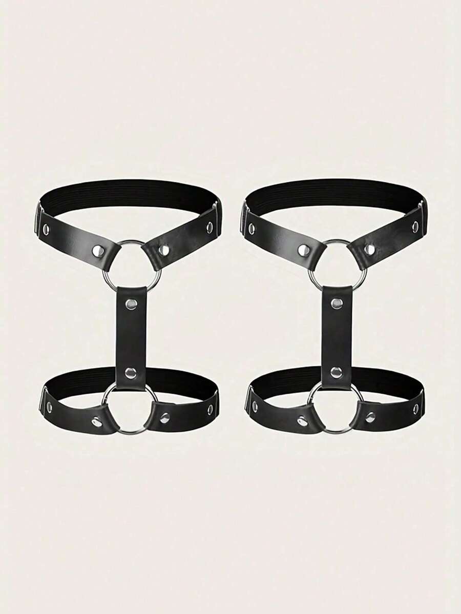 Set de 2 piezas Anillos sexys para la pierna, decoración linda para la pierna con ropa de fiesta de discoteca