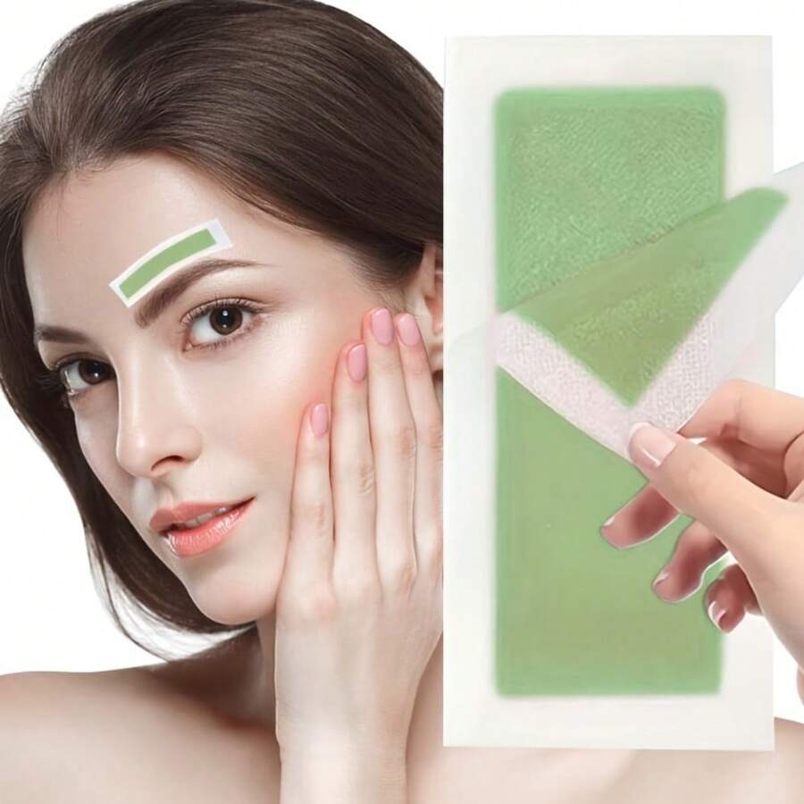 10/30/100 Sheets Gentle Hair Removal Wax Strips, Non-Irritating, Quick & Easy To Use, Depilatory Wax Papers, Portable For Travel Use ,Hair Products And Accessories For Barber Salon Beauty Travel Essentials