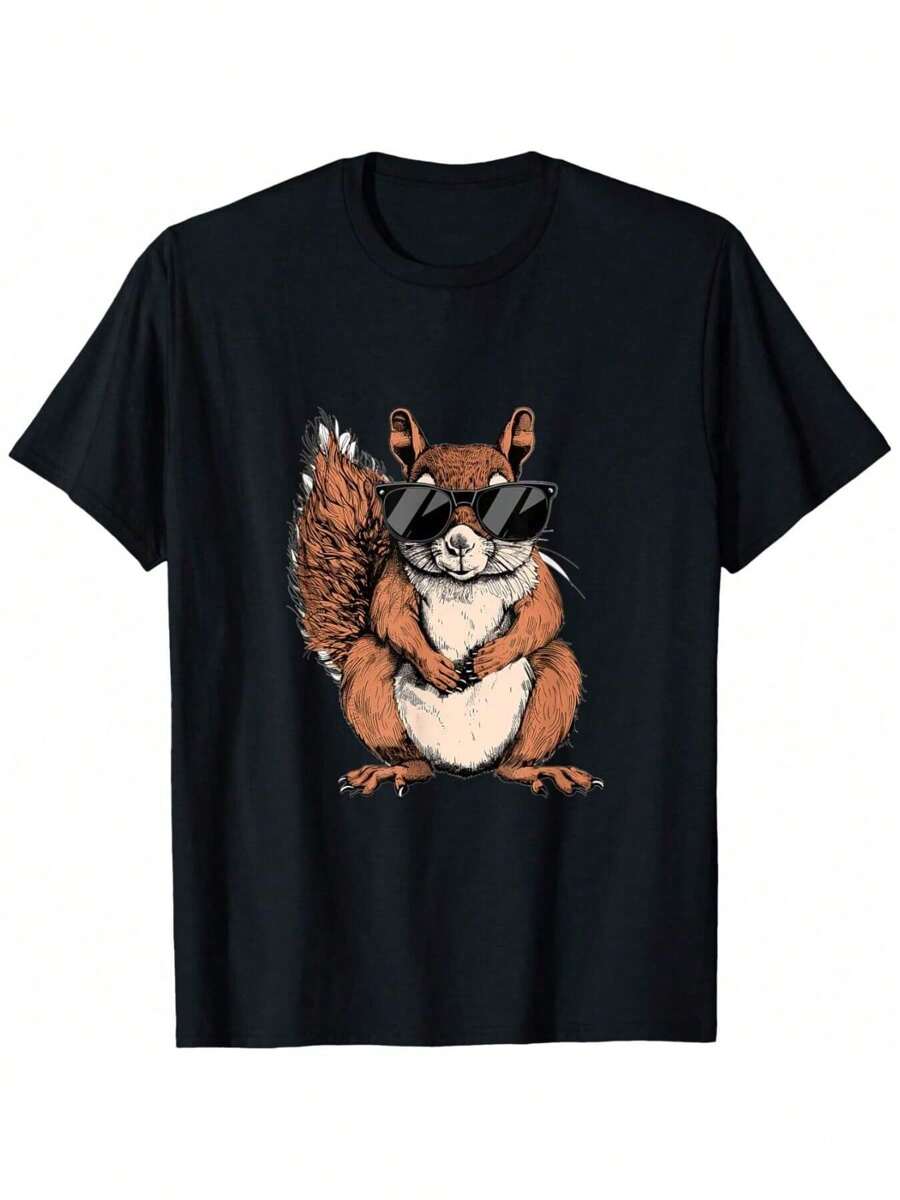 Camiseta gráfica con diseño de ardilla para amantes de los animales