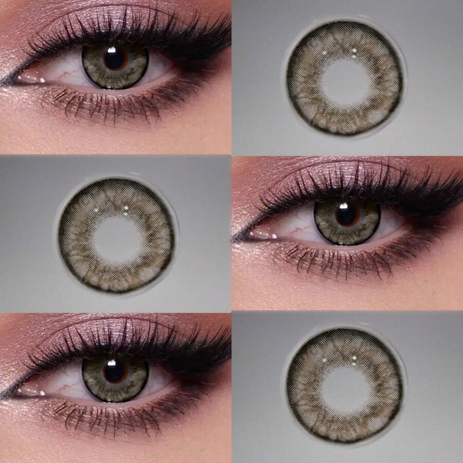 A Pair Of Multi-Color Contact Lenses With 14.5mm Enlarged Eyes Are Comfortable To Wear, Suitable For Daily Wear, With 40% Water Content, Breathable And Moisturized.
