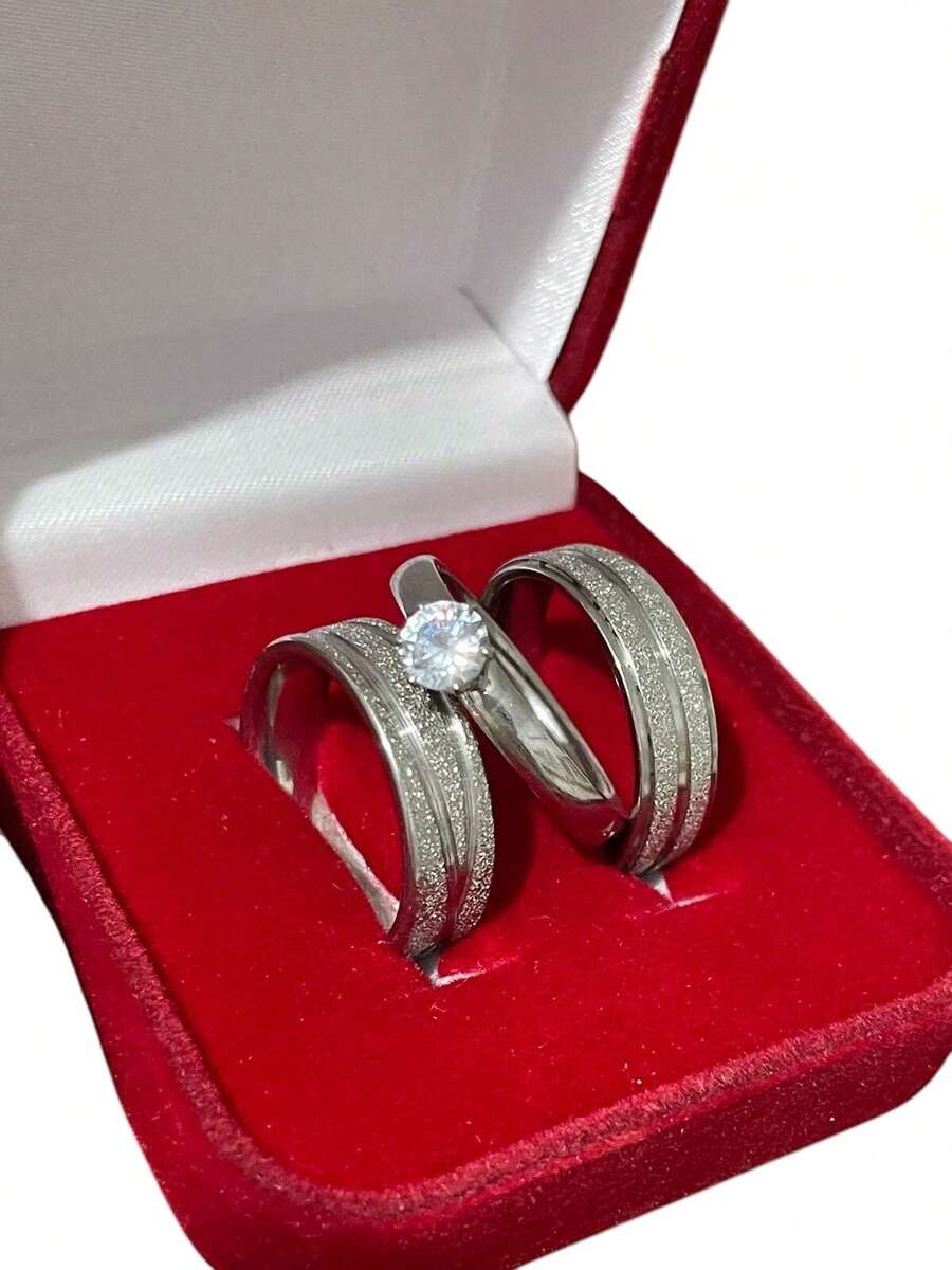 Aliança 6mm com friso compromisso cor prata