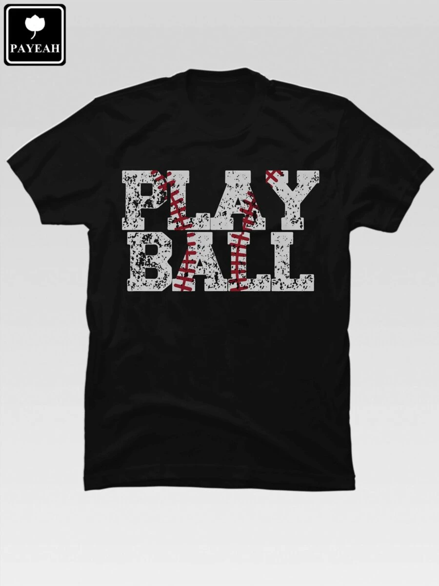 Camisetas de juego de béisbol, camisetas de béisbol, camisetas para mamás de jugadores de béisbol, camisetas de béisbol desgastadas, de algodón puro y pesado