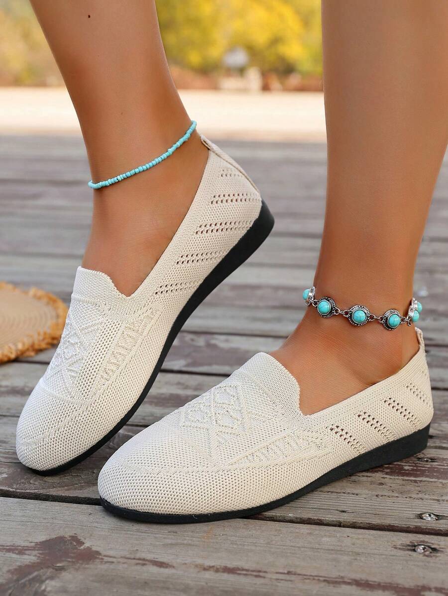 Women's New Flat Shoes For Autumn, Vintage Soft Bottom Low Heel Shoes, Comfortable Flat Ladies Loafers