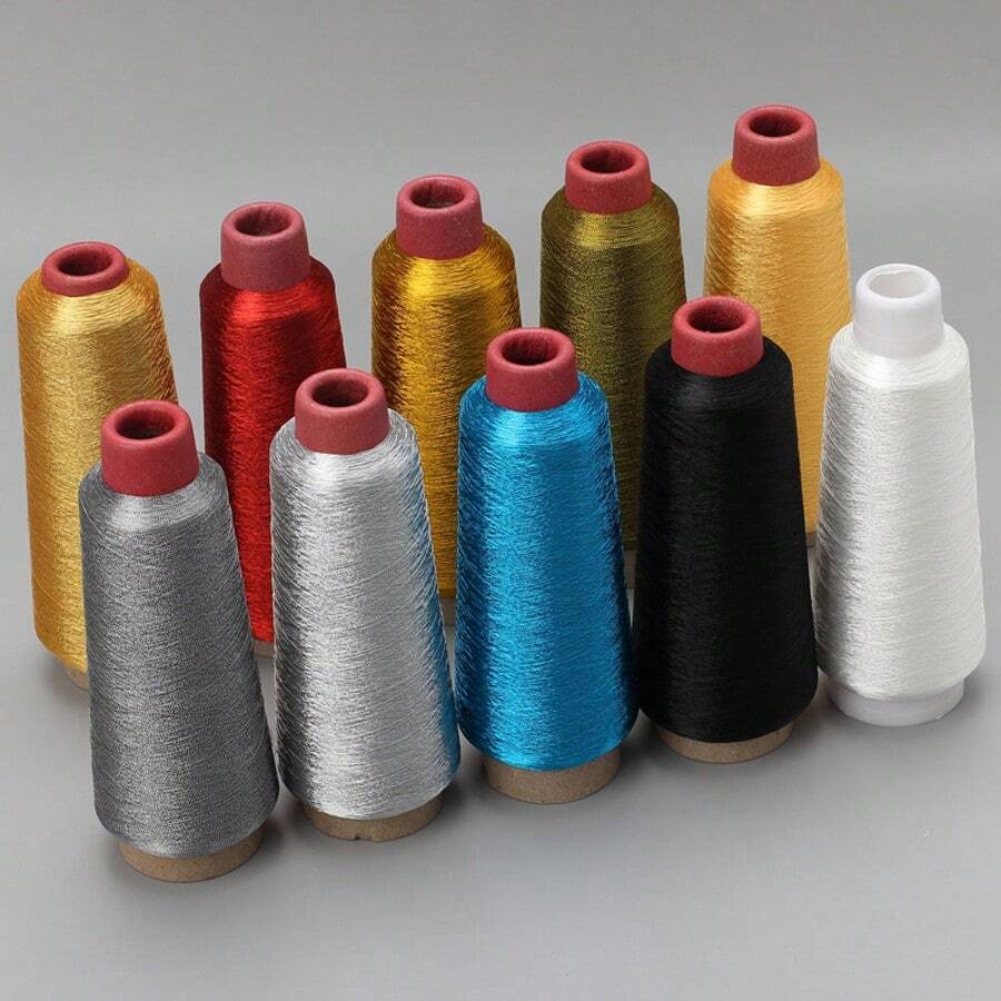 Gold Thread, Silver Thread, Computer Embroidery Thread, Cross Stitch Gold And Silver Thread, 150D/Embroidery Thread, Gold And Silver Thread