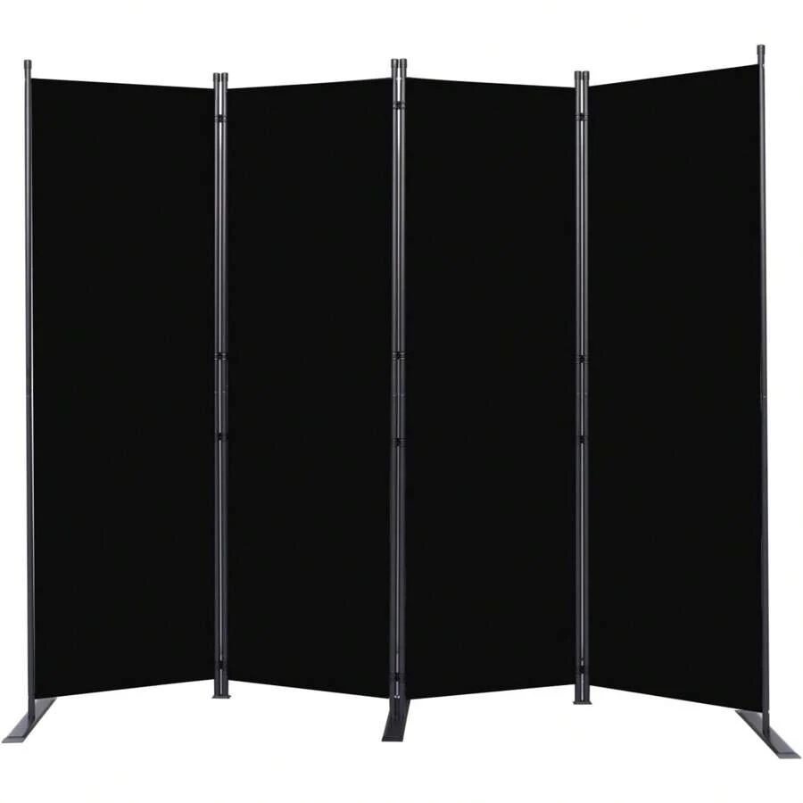 Room Divider 6FT Portable Room Dividers And Folding Privacy Screens, 88'' W Fabric Divider For Room Separation, 4 Panel Partition Room Dividers Freestanding Wall Divider Screen For Dorm Studio Office