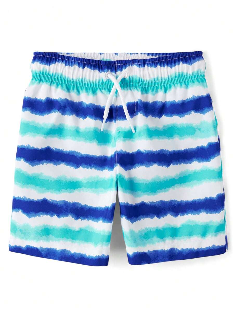 The Children's PLACE Boys Print Swim Trunks