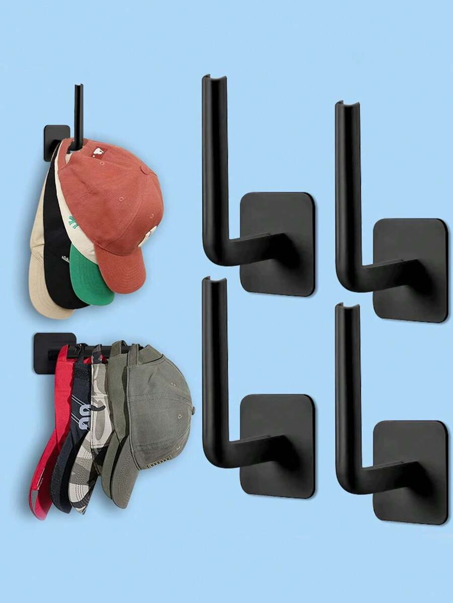 Set de 4 ganchos multipropósito para colgar en la pared para bolsas de maquillaje, lazos para el cabello, sombreros, utensilios de cocina, toallas, organización de almacenamiento