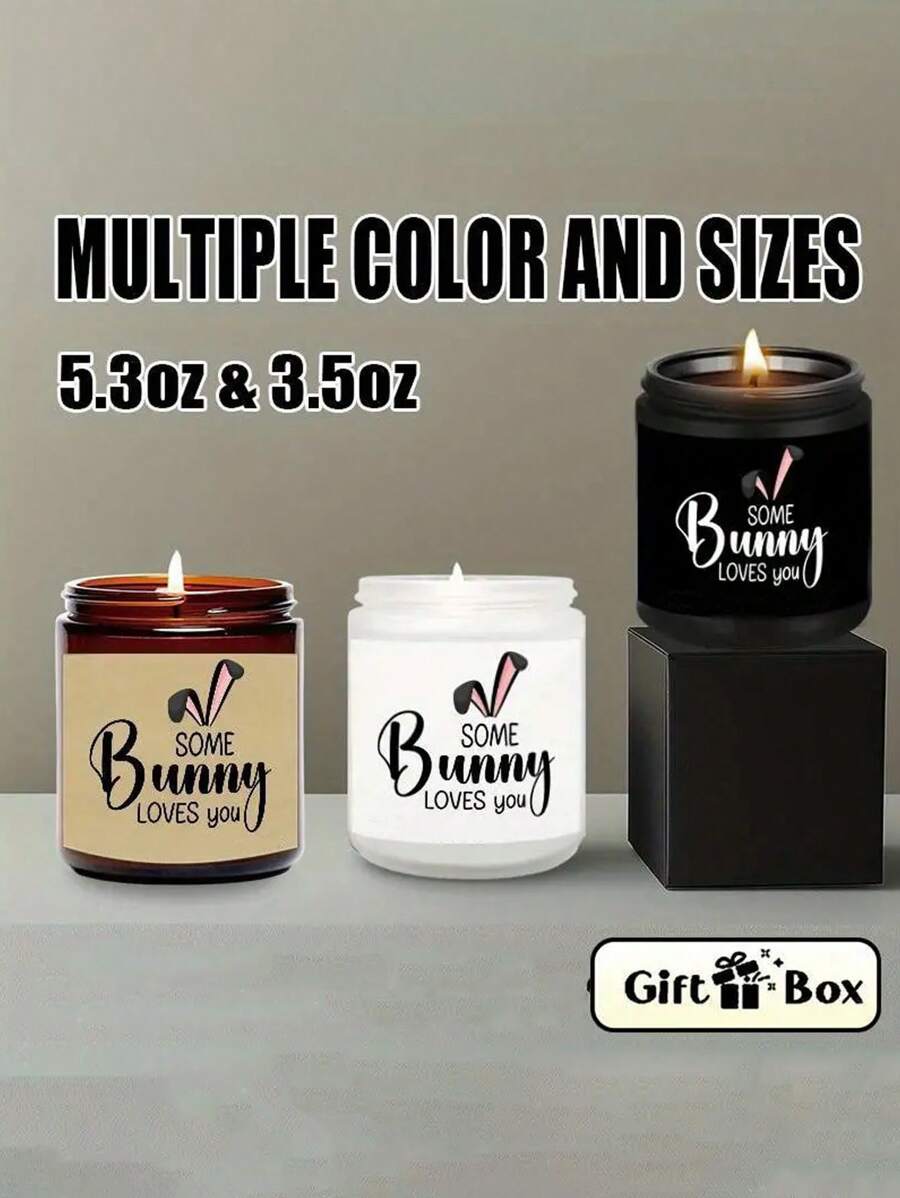 1 pieza Velas perfumadas de Pascua, Velas perfumadas con conejitos de Pascua, Velas perfumadas enlatadas, Mejores regalos de Pascua para amigos, Velas perfumadas, Velas, Velas de Pascua, Regalos de decoración para el hogar y el dormitorio, Vela, Velas, Regalos, Decoración del hogar, Pascua, Velas en tarro, Adornos, Decoraciones