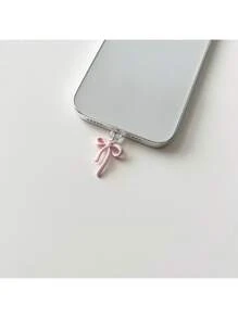 Pink Bow Dust Plug
