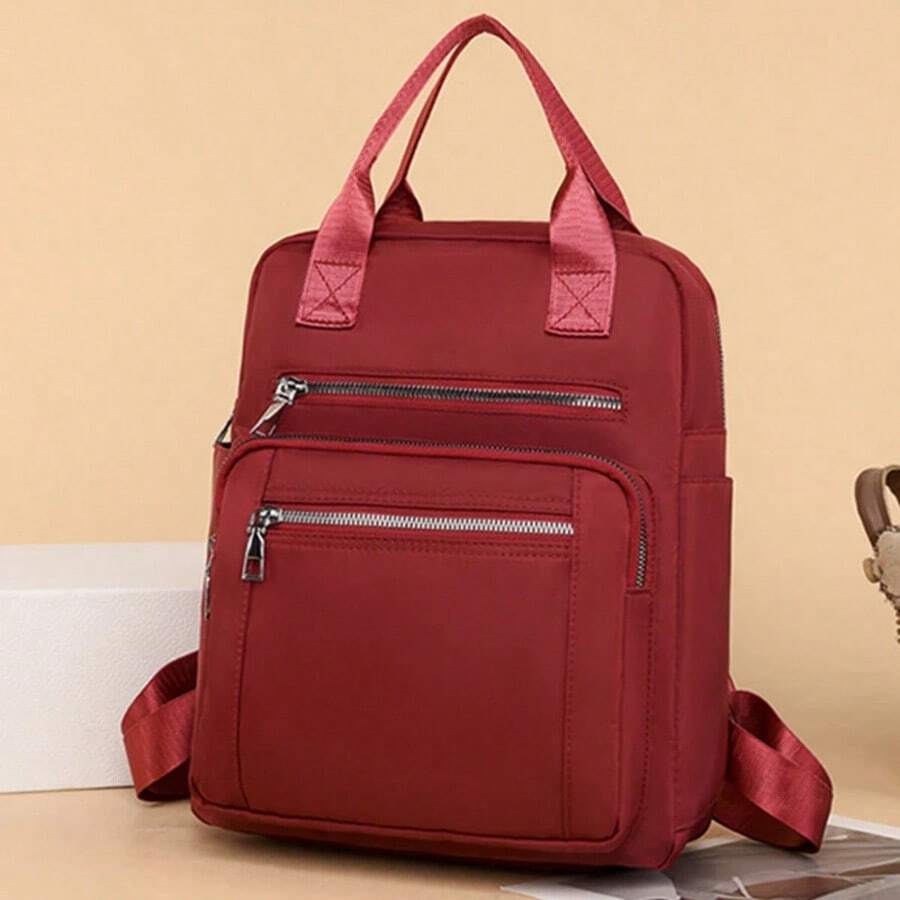 Zaino da donna, casual da viaggio, impermeabile in Oxford, borsa a spalla, borsa grande capienza, zaino multifunzionale da scuola