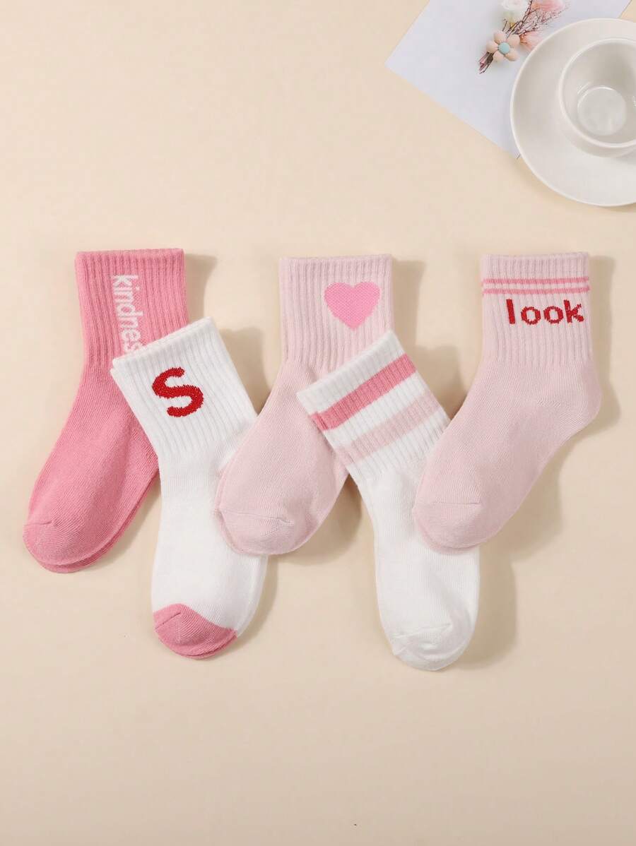 5 pares de calcetines deportivos para niños y jóvenes, suaves, transpirables y cómodos de media caña, aptos para todas las estaciones