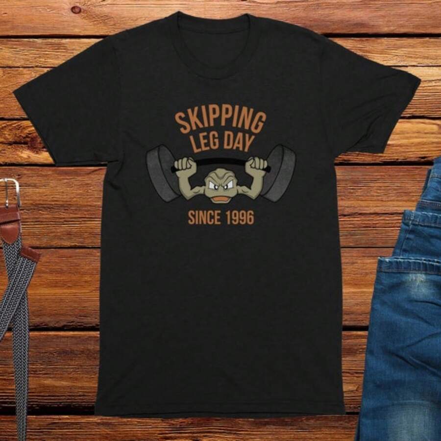 Skipping Leg Day Since 1996 Adults Funny Gaming Tshirt, Funny Gaming Gift, Gift Idea For Him